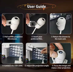 Guide d'utilisation pour le Projecteur d'étoiles & Galaxy pour plafond Douchity™.