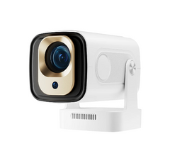 Projecteur 4k portable Douchity avec lentille large et design moderne.