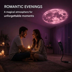 lampe projection lune créant une atmosphère romantique pour des moments inoubliables.